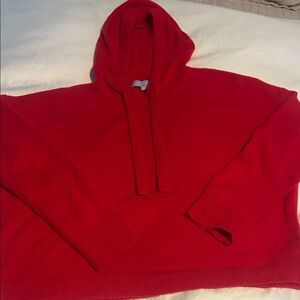 ANTONIO MELANI Red Hooded women’s cashmere Sweater